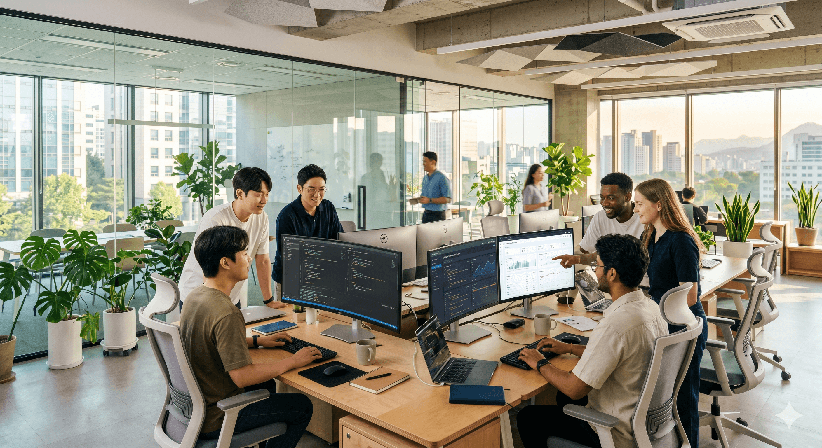 Korean tech startup office Seoul