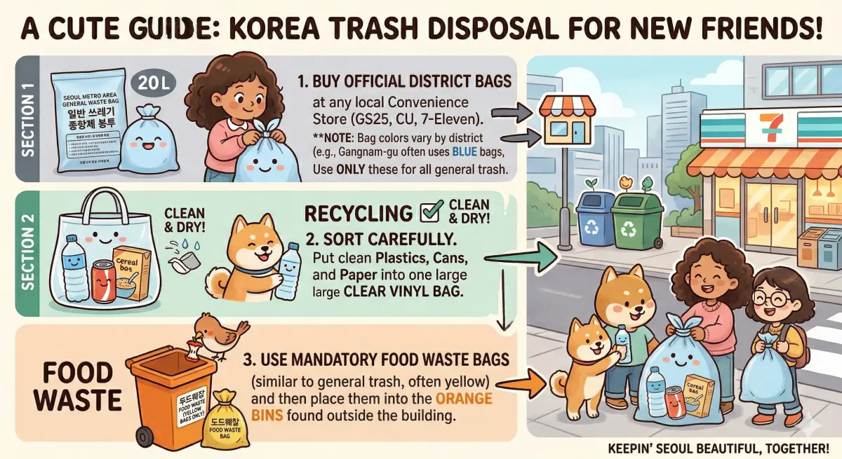 How to Dispose of Trash in Korea: A Foreigner's Step-by-Step Guide (2026)
