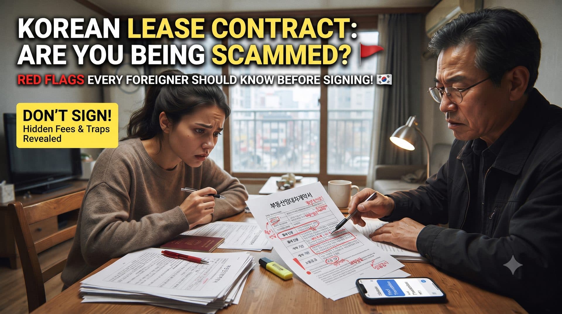 Korean Lease Contract Red Flags Every Foreigner Should Know — With Example Clauses